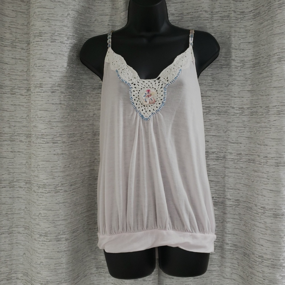 Free People Boho Bubble Tank // Sz Sm